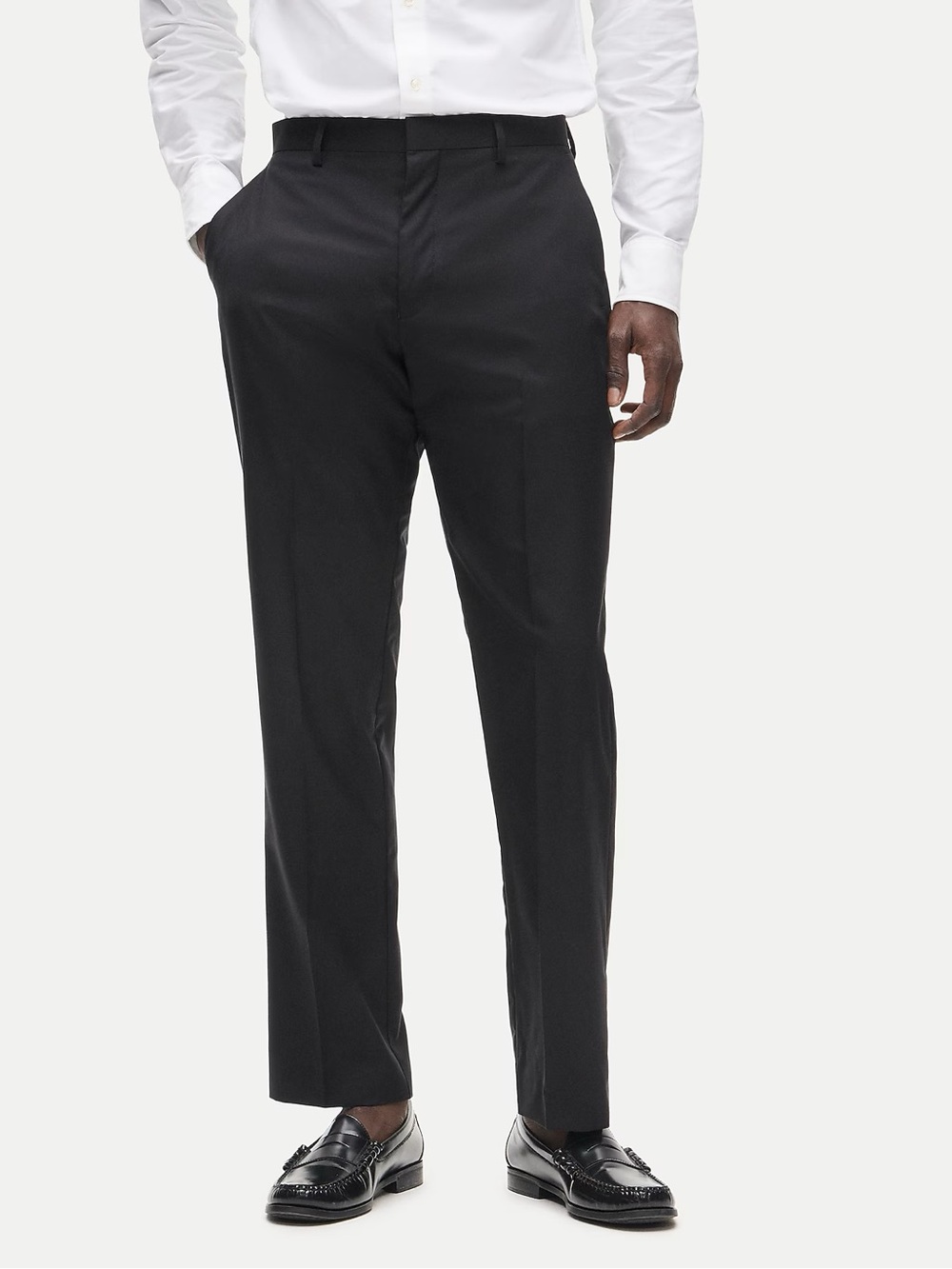 J. CREW Crosby Classic-fit suit pant in Italian worsted wool Black 38 $250 BT800